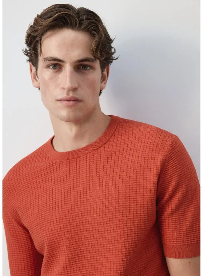 Mango Man 89-GERANIO 100% Cotton Knitted T-Shirt for Men | Best Price UAE