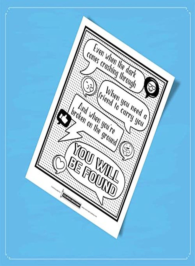 Coloring Broadway - DEAR EVAN HANSEN inspired Coloring Pages (Set of 4) “Sincerely Me” Collection, Broadway Musical Merchandise, Ideal Gift for a Broadway Theater Lover - Image 5