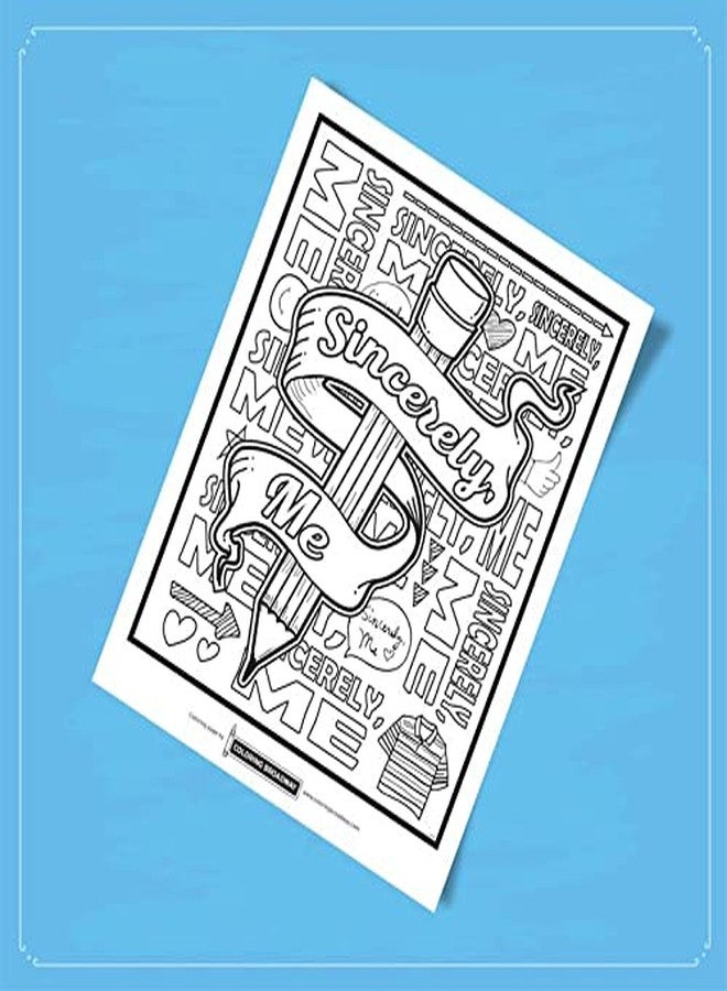 Coloring Broadway - DEAR EVAN HANSEN inspired Coloring Pages (Set of 4) “Sincerely Me” Collection, Broadway Musical Merchandise, Ideal Gift for a Broadway Theater Lover - Image 3