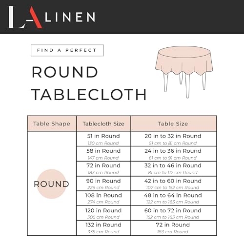 LA Linen TCcheck51RPinkK37 Polyester Gingham Checkered Tablecloth White Pink 51 in Round - Image 3