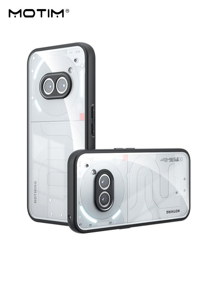 Motim Nothing Phone 2A Case Clear, Mlt-Grade Drop Protection, Transparent Hard PC Back, Not Yellowing Anti-fall Airbag Protective Bumper Shockproof Phone Case  - Image 1