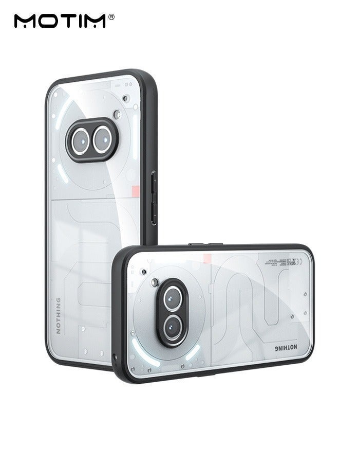 Nothing Phone 2A Case Clear, Mlt-Grade Drop Protection, Transparent Hard PC Back, Not Yellowing Anti-fall Airbag Protective Bumper Shockproof Phone Case