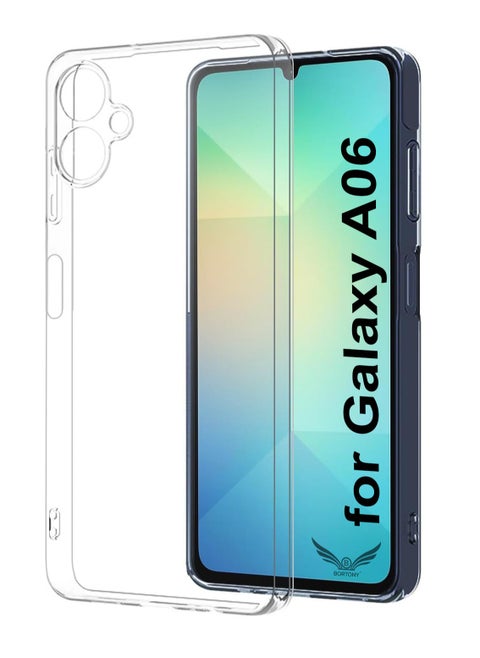 Samsung Galaxy A06 Case Cover Crystal Clear Soft Flexible TPU Galaxy A06 Cover Anti Scratch Shockproof Protective Case for Samsung Galaxy A06