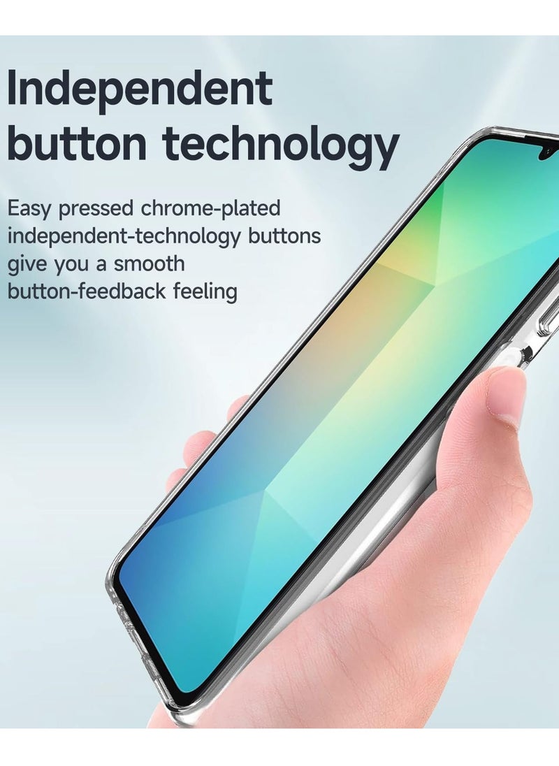 Samsung Galaxy A06 Case Cover Crystal Clear Soft Flexible TPU Galaxy A06 Cover Anti Scratch Shockproof Protective Case for Samsung Galaxy A06