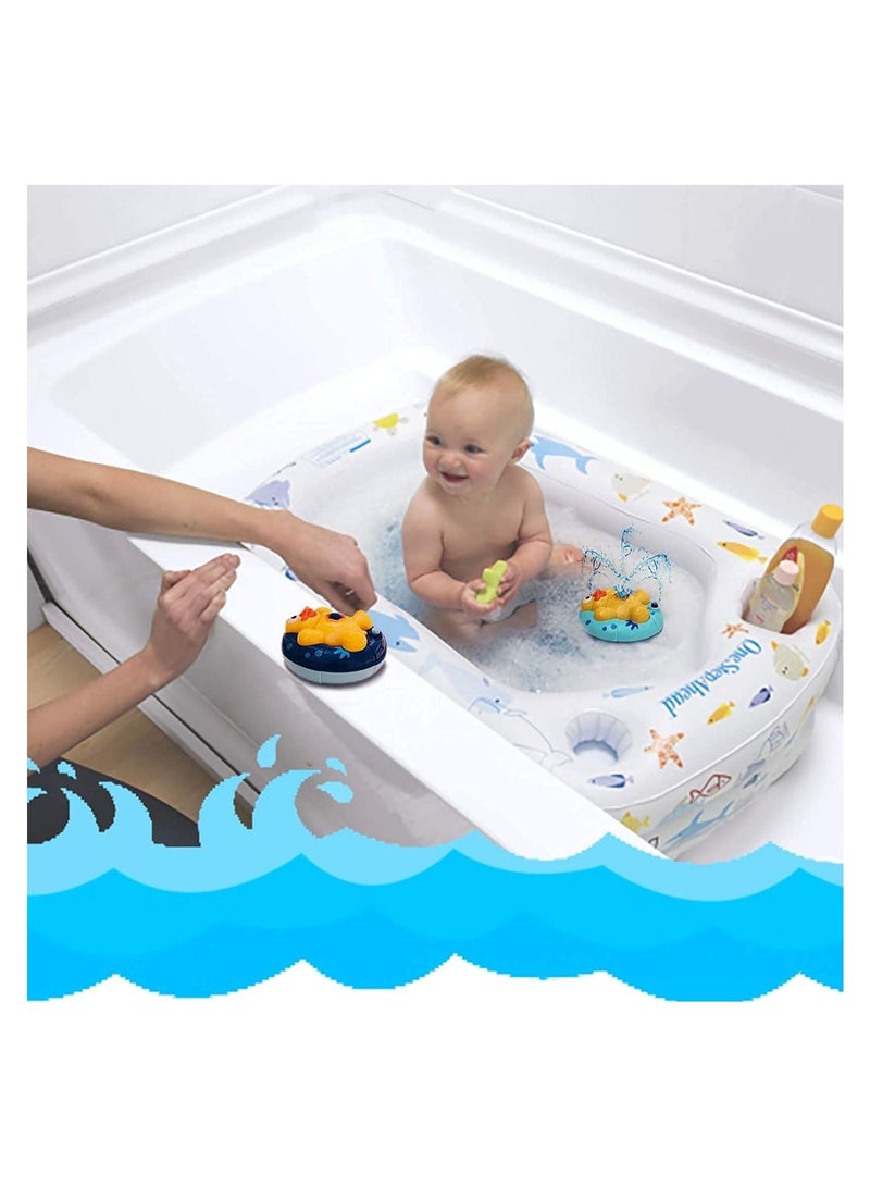 نيبمينينت Baby Bath Toys, Duck Automatic Rotating Spray Water, for Toddlers Infants Kids Boys Girls(2 pcs) - Image 4