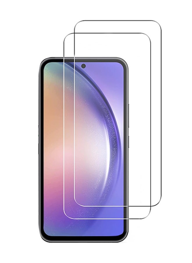 X-level 2 Pack Tempered Glass Screen Protector for Samsung Galaxy A55 5G with Comfortable Touch Feeling,Easy Clean Install,Transparent Anti-scratch Anti-drop Anti-fingerprint Phone Display Cover Accessory  - Image 1