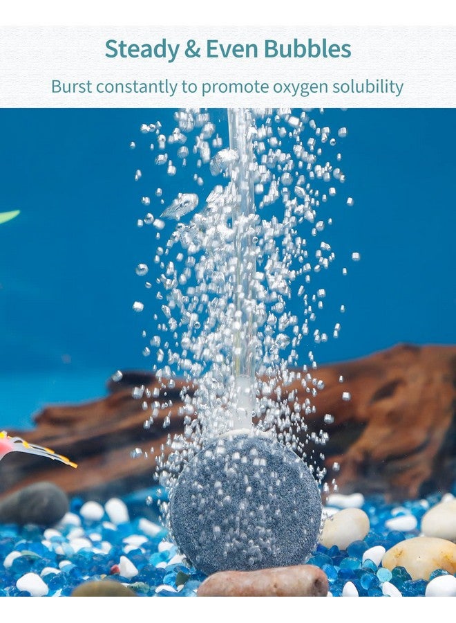 باوفلي حجر هواء قرصي من باوفلاي لأحواض السمك، مقاس 1.5 بوصة، موزع أكسجين، حجر هواء لمضخات الهواء النانوية وأحواض الأسماك والدلاء والبرك الصغيرة وخزانات DWC، عبوة من 4 قطع - Image 2