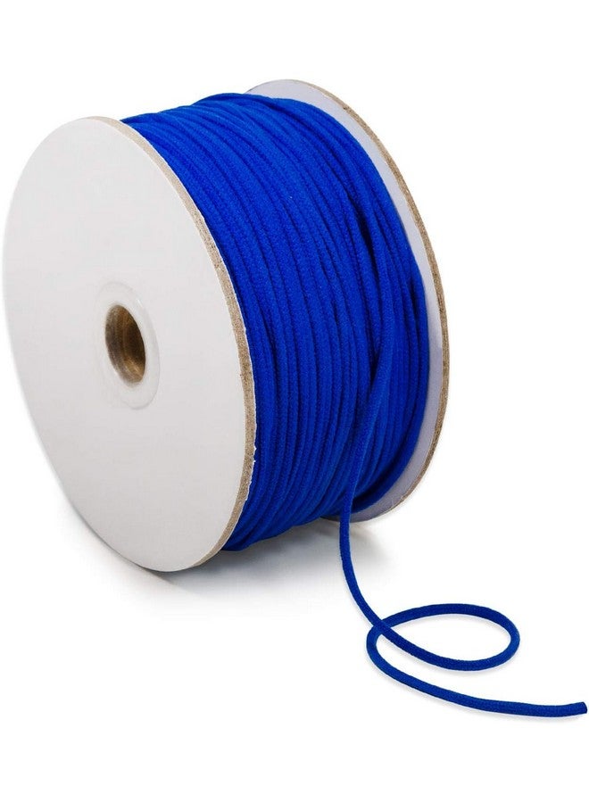 Expo International Trims By The Yard 1/8 Soft Knit Elastic Band Premium Material Durable Knitted Elastic Cord For Sewing Easy To Use Versatile Sewing Supplies 100Yard Cut Royal Blue - Image 1