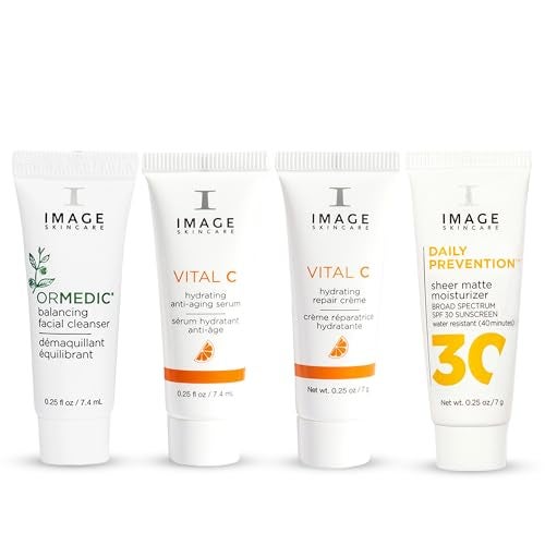 IMAGE Skincare Five Star Favorites Introductory Skin Care 4 Step Regimen Set for Brighter Healthier Looking Skin Discovery Size