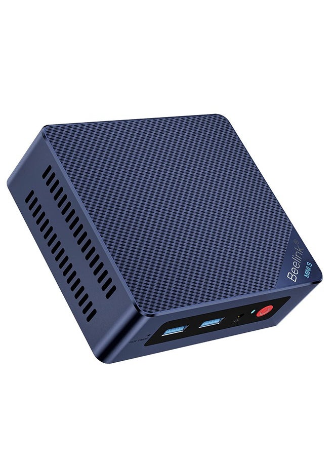 بي لينك - ميني S12 برو ميني كومبيوتر، الجيل 12 إنتل-N100 (4C / 4T، حتى 3.4GHz) ، 16GB ذاكرة الوصول العشوائي DDR4 500GB SSD، ميني كمبيوتر سطح المكتب 4K@60Hz  ، مزدوج HDMI ، واي فاي 6 ، BT5.2 ، USB3.2 ، LAN ، طاقة منخفضة - Image 1