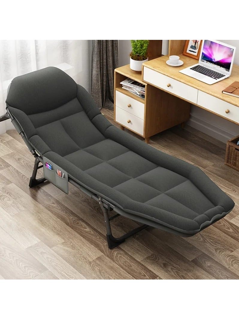 DubaiGallery Large Sofa Simple Single-person Folding-bed Multifunctional Recliner Chair 5-gear Adjustment Living Room Furniture Stereo Sponge