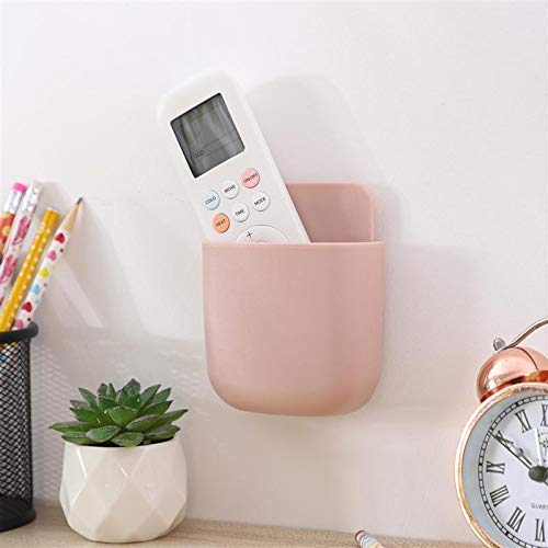 MARMIX 4 Piece Wall Mounted Storage Box With Plastic Wall Mobile Charger Stand Remote Storage Organizer Case for Air Conditioner TV Mobile Phone Plug Holder Stand Rack Phone Charger Plug Holder  - Image 3