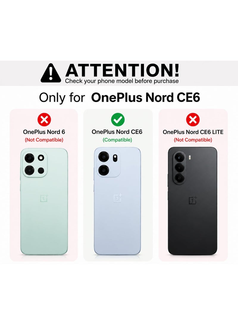 جراب متوافق مع هاتف OnePlus Nord CE 6، غطاء حماية من السيليكون TPU الناعم المقاوم للخدش، متوافق مع هاتف OnePlus Nord CE 6 - Image 2