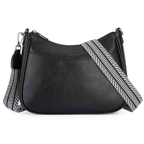 APHISON Trendy Leather Crossbody Purse with Adjustable Strap, Women's Shoulder Handbag - Image 1