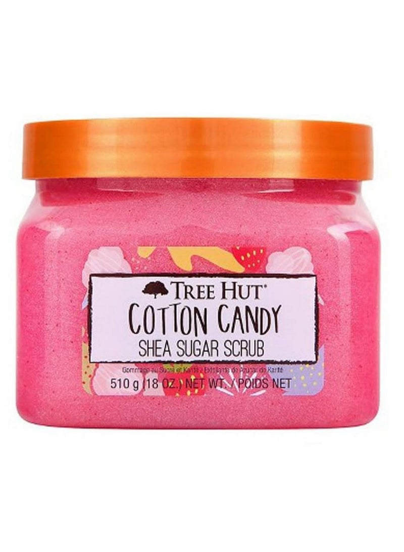 Tree Hut Cotton Candy Shea Sugar Scrub Exfoliating & Nourishing Body Scrub 510 G - Image 1