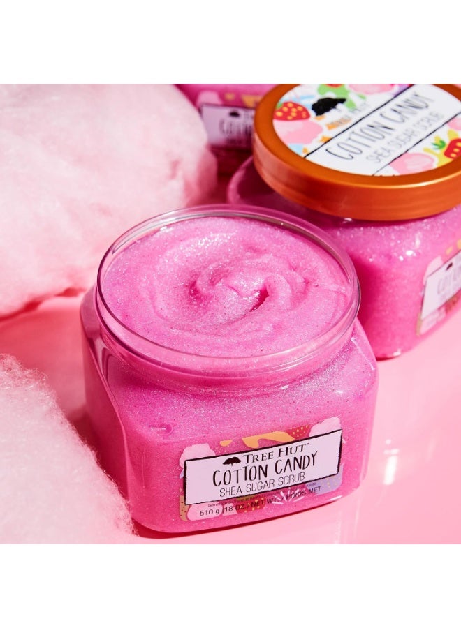 Tree Hut Cotton Candy Shea Sugar Scrub Exfoliating & Nourishing Body Scrub 510 G - Image 4