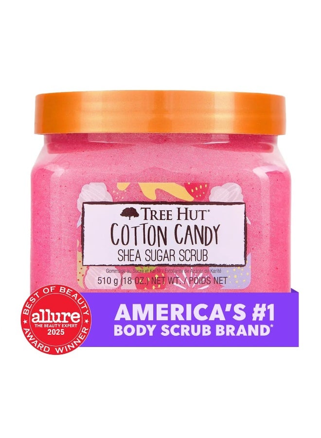 Tree Hut Cotton Candy Shea Sugar Scrub Exfoliating & Nourishing Body Scrub 510 G - Image 5