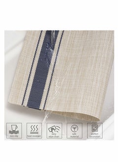 Excefore Placemats Set of 6, Waterproof Wipeable Washable PU Table Mats with 17.7" x 11.8" for Dining Table, Waterproof Oil Resistant Wipeable Place Mats for Indoor & Outdoor,Easy to Clean Table  - Image 5