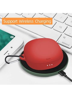 Waldic Silicone Protective Case Cover For Anker SoundCore Liberty Air 2 Pro - Red  - Image 5