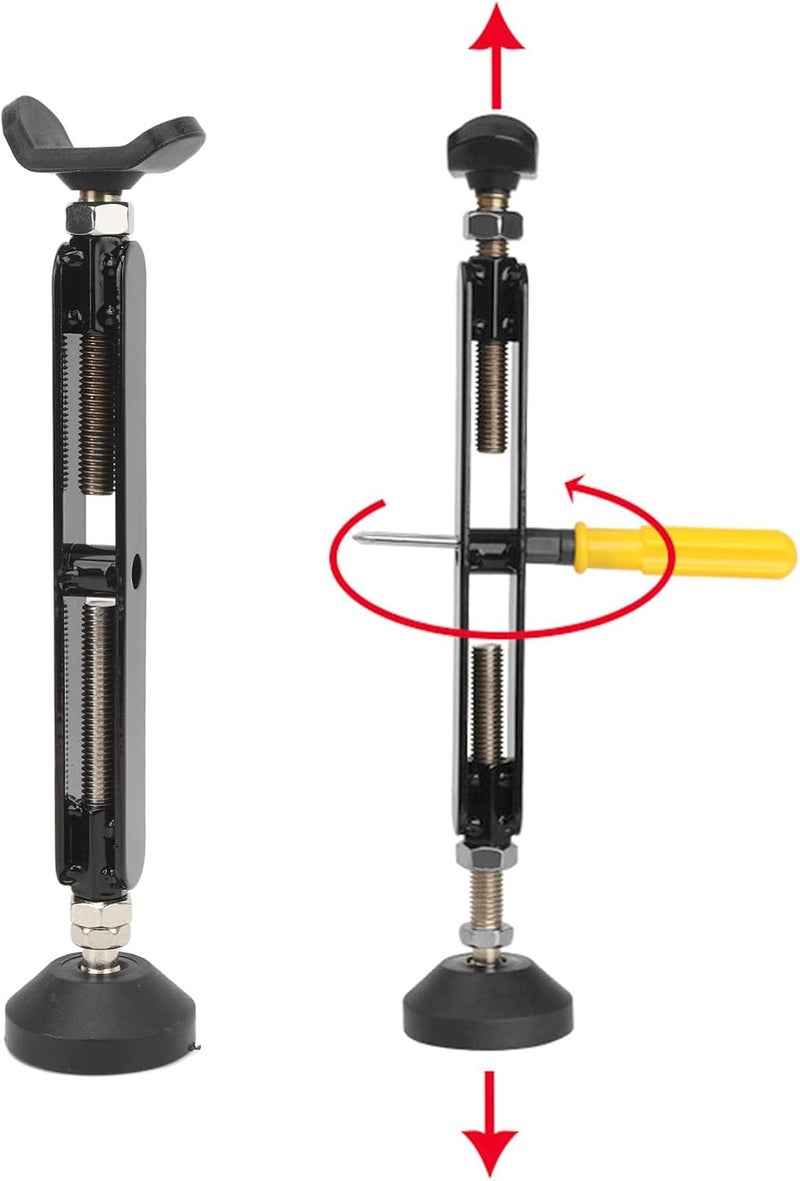 Motorcycle Portable Lift Stand Jack, Adjustable Height Wheel Lift Stand with Brake Buckle, 400kg Weight Bearing Steel Trail Stand for Chain Cleaning and Maintenance - Image 5