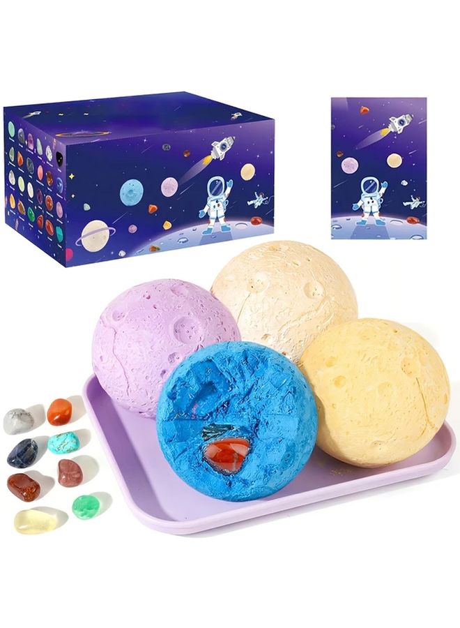 1Pc Blue Solar System Science Kit For Kids Gemstones Dig Educational Space Toys - Image 2