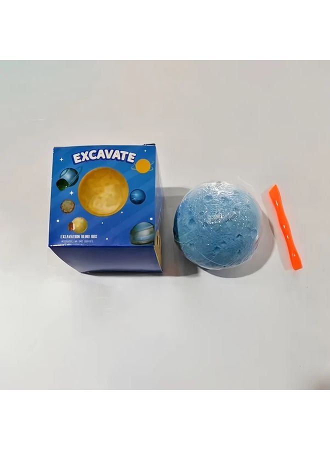 1Pc Blue Solar System Science Kit For Kids Gemstones Dig Educational Space Toys - Image 1