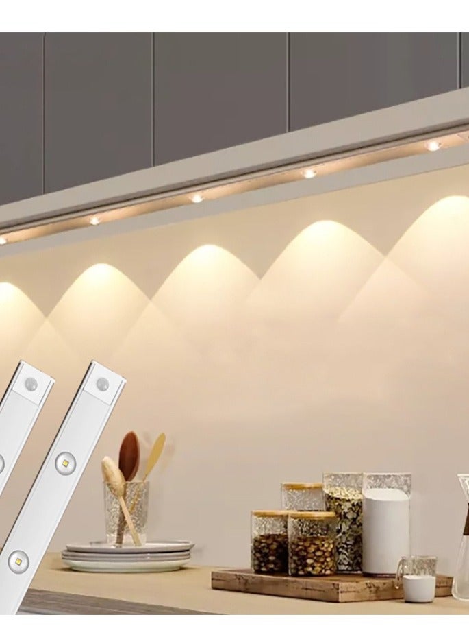 Sensor Light USB Rechargeable Wireless Body Induction Lamp Motion Magnetic Suction Night Light Black 40cm - Image 3