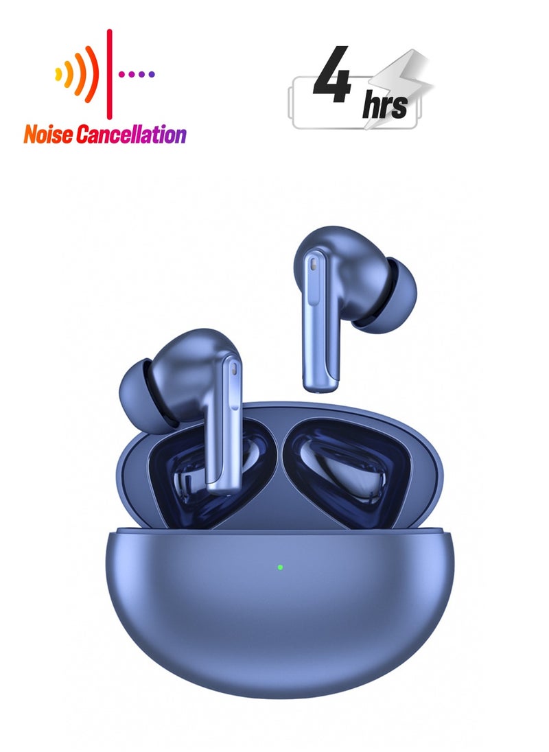 Youque Noise Cancelling Wireless Earbuds Bluetooth Earphones/Headphones Blue  - Image 1