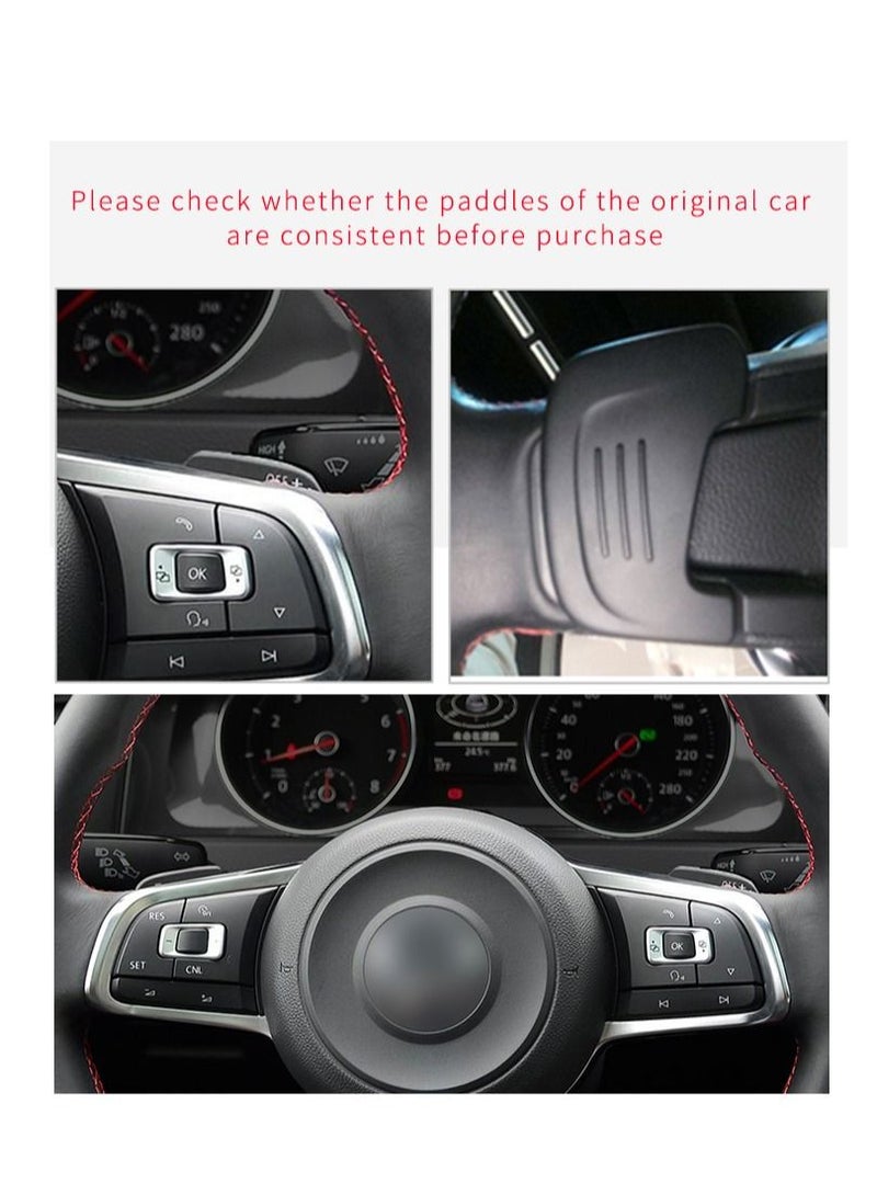 Generic Original Carbon Fiber Steering Wheel Paddle Shifter Fit For Volkswagen VW Golf 7 GTI MK7 MK7.5 R 2015-2020 - Black  - Image 5