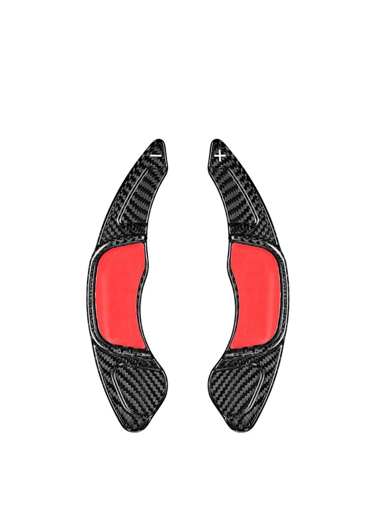 Generic Original Carbon Fiber Steering Wheel Paddle Shifter Fit For Volkswagen VW Golf 7 GTI MK7 MK7.5 R 2015-2020 - Black  - Image 2