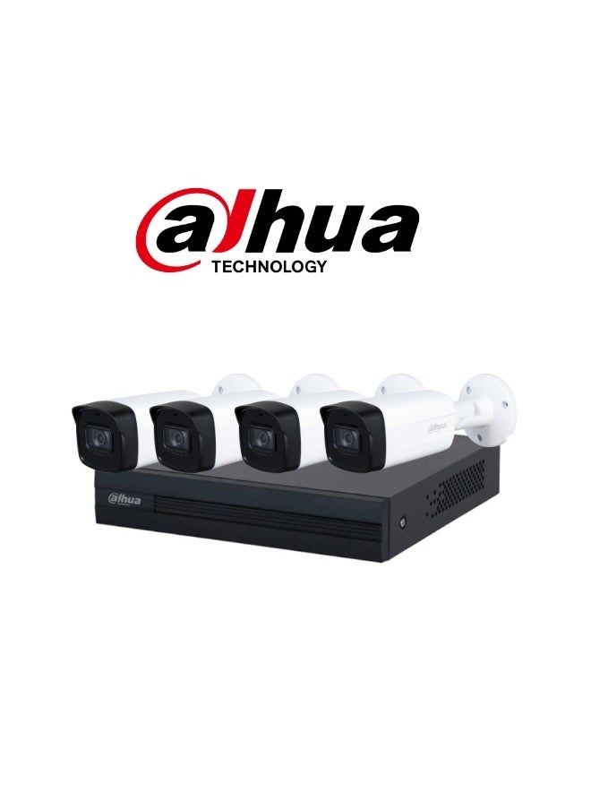 Dahua - 4PCS ANALOG DAHUA OUTDOOR BIG CAMERA KIT 5MP - Image 1