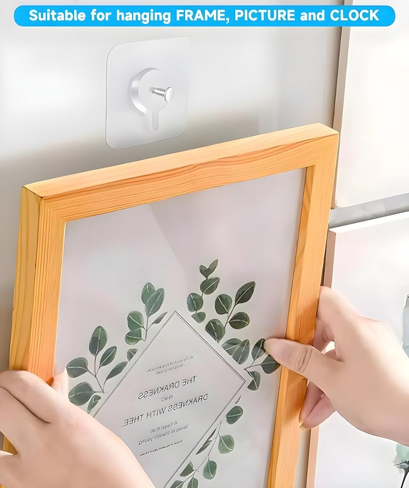 Combo Pack of Wall Hook Bolt Pack of 5 and Wall Hook Flower Print Pack of 5 Strong DamageFree Hanging - Image 3