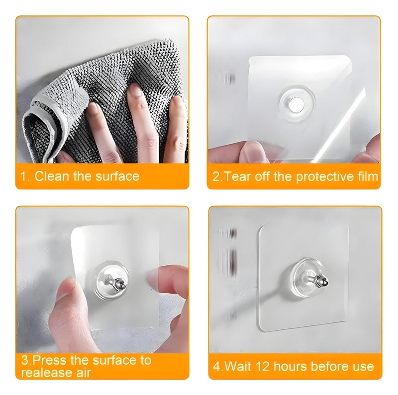 Combo Pack of Wall Hook Bolt Pack of 5 and Wall Hook Flower Print Pack of 5 Strong DamageFree Hanging - Image 4