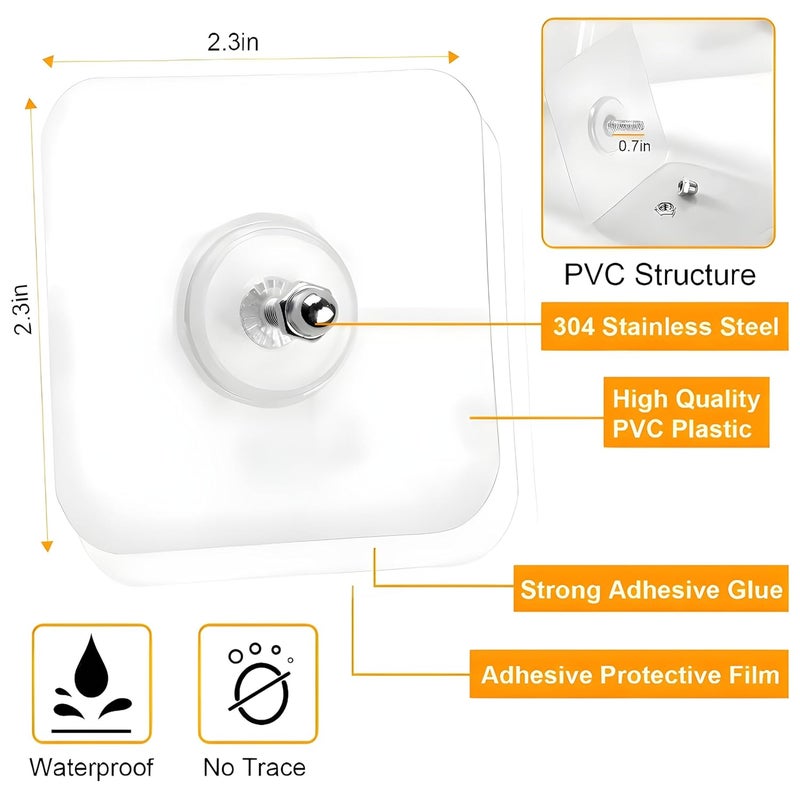 Combo Pack of Wall Hook Bolt Pack of 5 and Wall Hook Flower Print Pack of 5 Strong DamageFree Hanging - Image 5