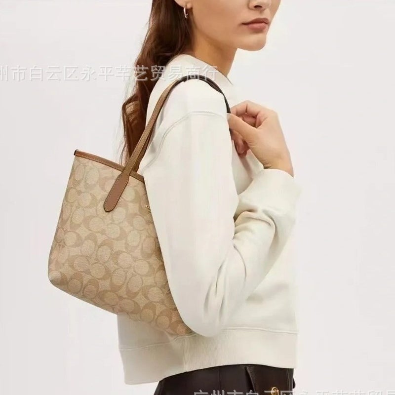 Women'S Bag City23 Mini Tote Bag Classic Printed Pattern Small Vegetable Basket Bag Large Capacity Fashion Bag - Image 2