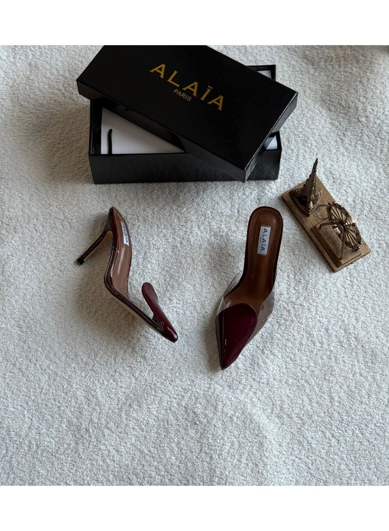 ALAIA PARIS ALAIA Heels heart-shaped patent leather - Image 1
