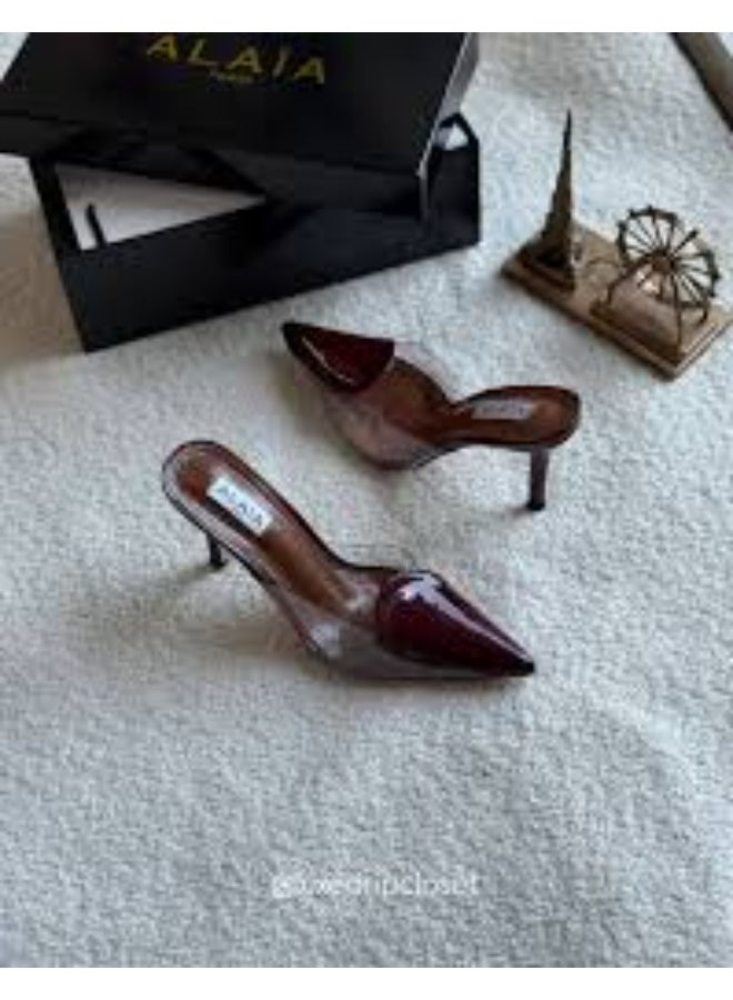 ALAIA PARIS ALAIA Heels heart-shaped patent leather - Image 3
