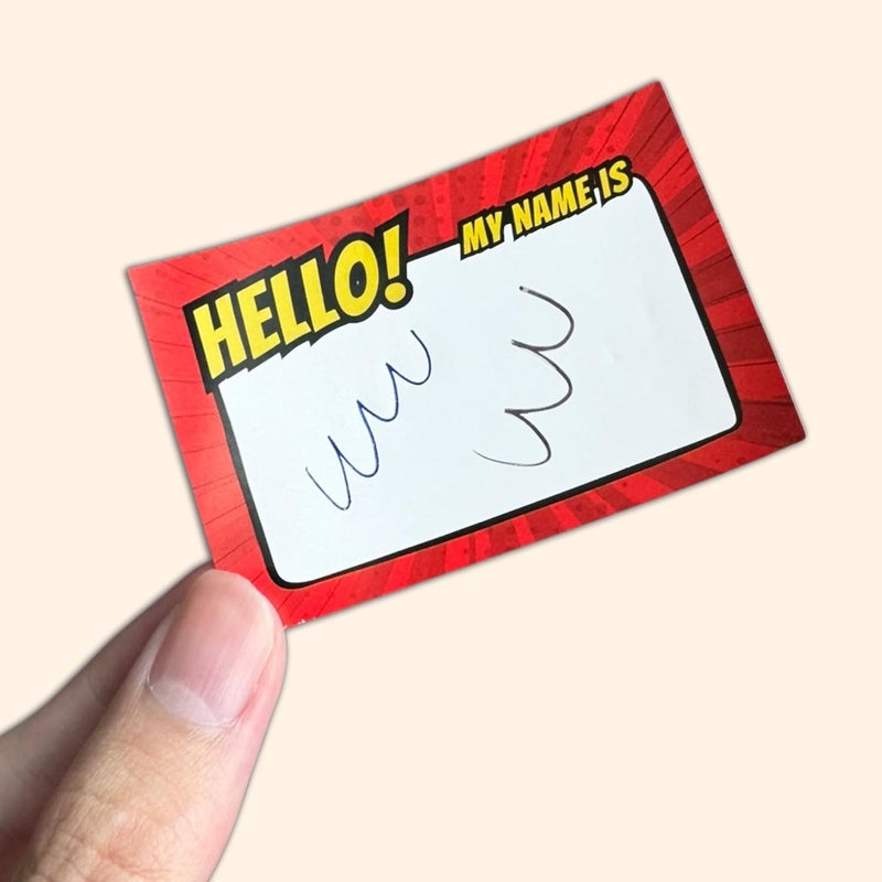 TownStix 200 قطعة ملصقات أسماء للأطفال مرحبًا، اسمي بطل خارق ملصقات حفلات ممتعة 5 تصميمات 3 × 2 - Image 5