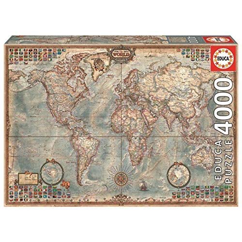 EDUCA 4,000 Piece Puzzle - The World Map - Image 5