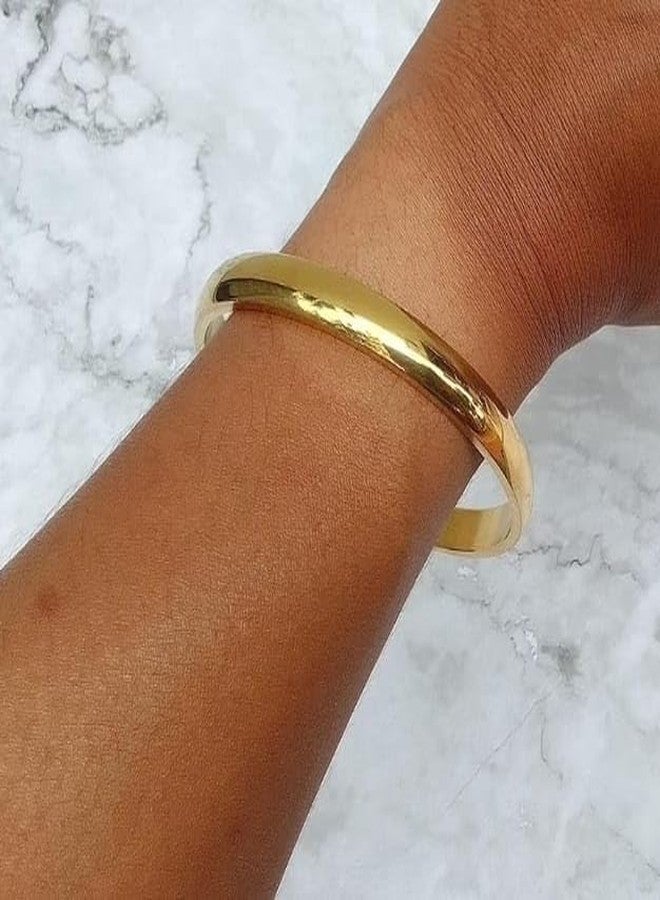 Firstdemand gold plated gents kada stainless steel bangles for men and women daily use - Image 3