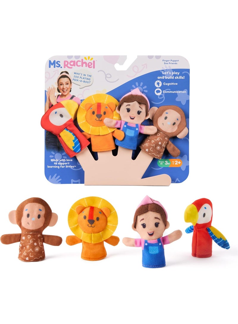 MS. RACHEL Finger Puppet Zoo Friends | Interactive Storytelling Toy | Toddlers 12M+ | Girls & Boys - Image 1