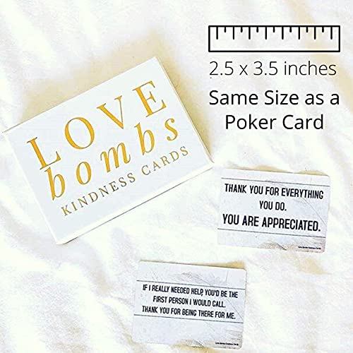 Better Me Love Bombs Kindness Cards – 111 Appreciation & Gratitude Cards, Love Notes for Him & Her, Just Because Gifts, Perfect for Valentine's Day (White & Gold) - Image 4