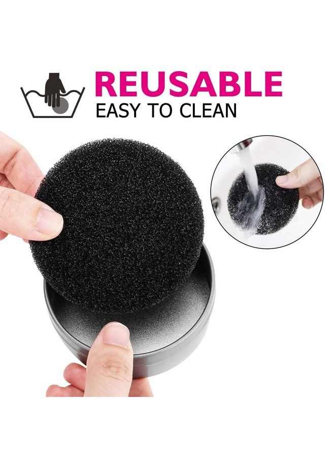BH STUDIO PRO Makeup Brush Cleaner Color Removal Cleaner Sponge (Pack Of 1) Black - Image 4