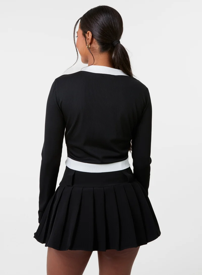 Pink Vanilla Slinky Two Tone Cardigan