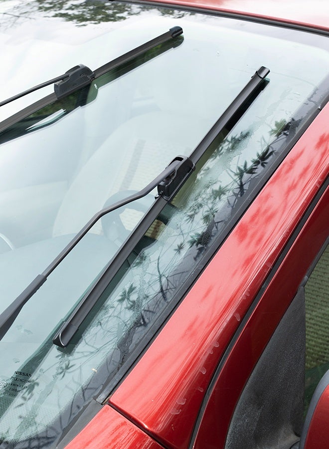 Windshield Wiper Blades - 14'' (Pack of 2)- All-Season Wiper Blades, Frameless Design with Low-Noise Operation - Passenger and Driver Side Front Windshield Wiper Blades for Most Vehicle Models - Image 5