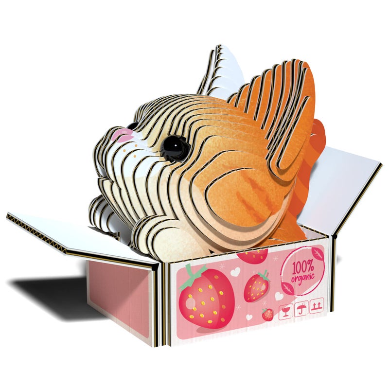 Eugy Cat - Pumpkin 3D Puzzle  27 Piece Eco-Friendly Educational Learning Puzzles for Kids 6+ - Image 1
