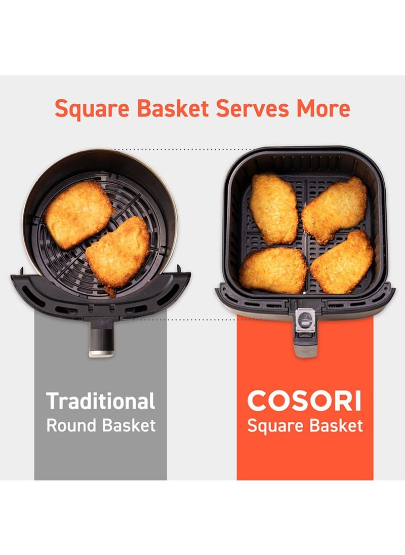 COSORI - COSORI Air Fryer CP158 Large 5.5L LED Touch Digital Screen With Free Recipes Cookbook Non-Stick Basket - Image 1