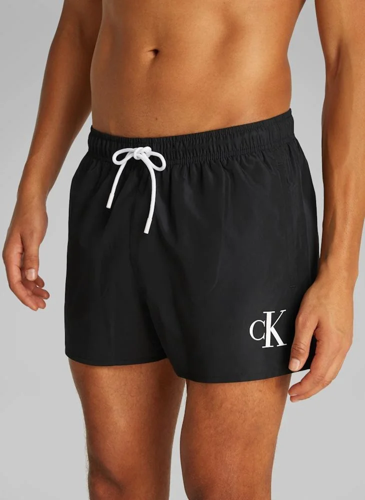 Calvin Klein Jeans Short Swim Shorts With Drawstring