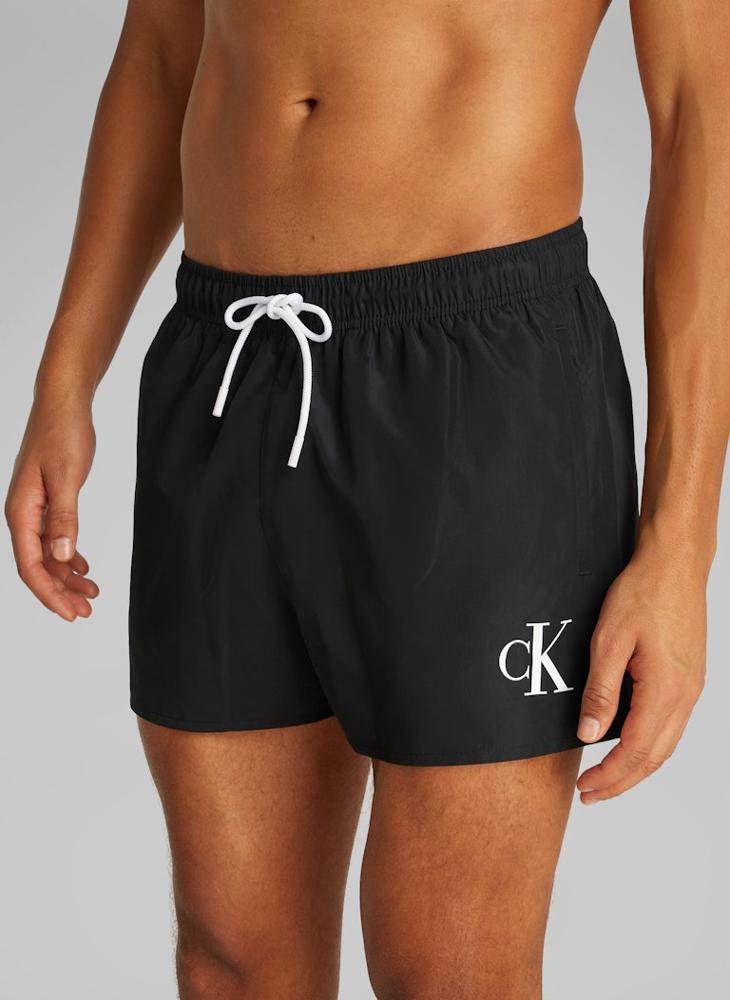Calvin Klein Jeans - Short Swim Shorts With Drawstring - Image 1