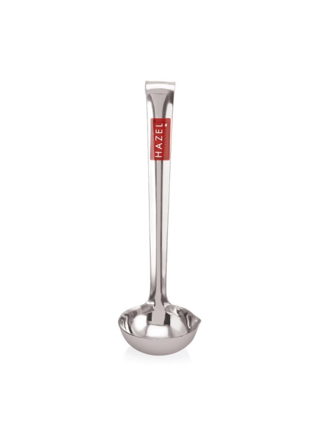 HAZEL Stainless Steel Ghee Tipri Spoon Pali Ladle for Ghee/Oil | Degchi/Pot/Jar/Container, Medium - Image 2
